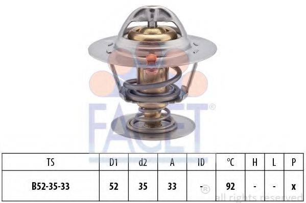 FACET 78396S Термостат, охолоджуюча рідина