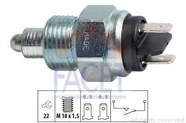 FACET 76133 Вимикач, фара заднього ходу