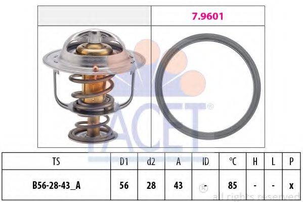 FACET 78398 Термостат, охолоджуюча рідина