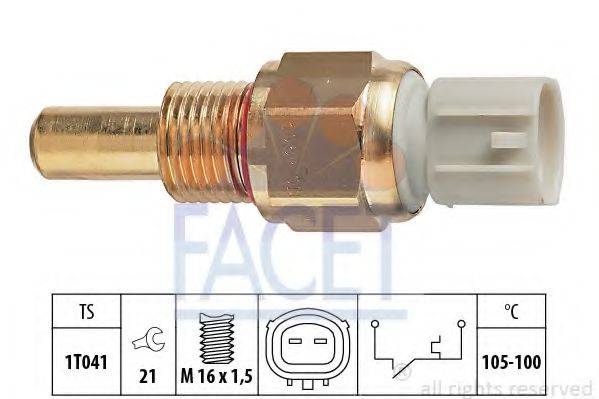 FACET 75275 Термивимикач, вентилятор радіатора