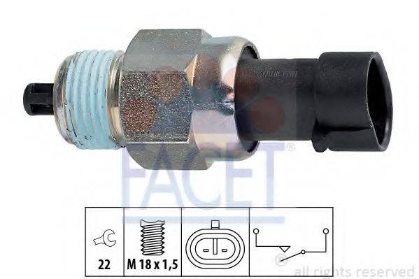 FACET 76142 Вимикач, фара заднього ходу