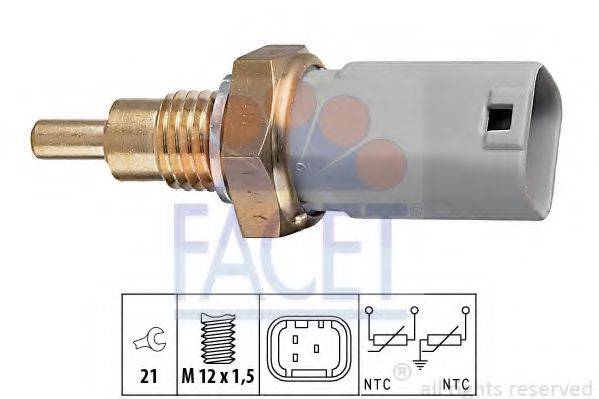FACET 73277 Датчик, температура охолоджувальної рідини