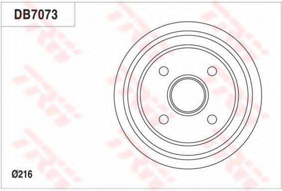 TRW DB7073 Гальмівний барабан