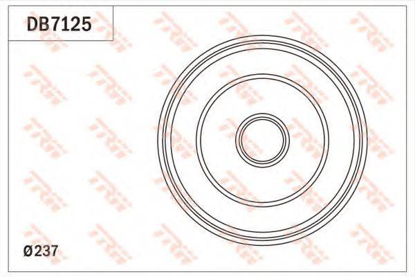 TRW DB7125 Гальмівний барабан
