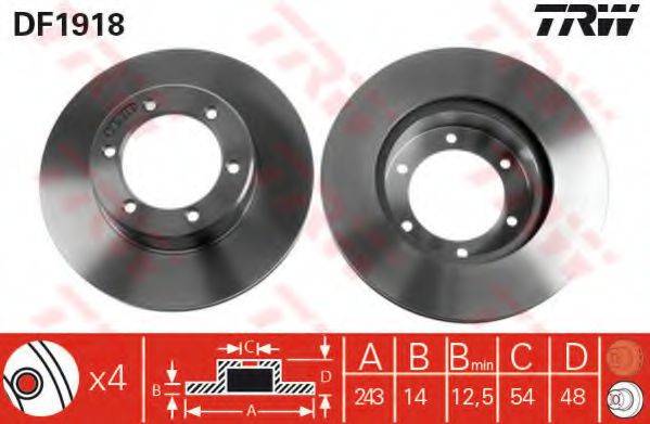 TRW DF1918 гальмівний диск