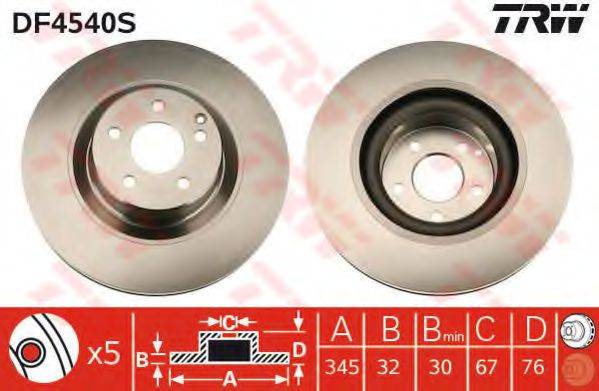 TRW DF4540S гальмівний диск