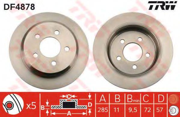 TRW DF4878 гальмівний диск