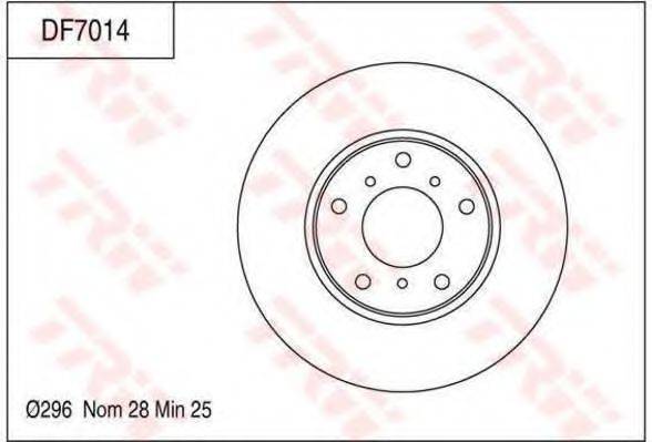 TRW DF7014 гальмівний диск