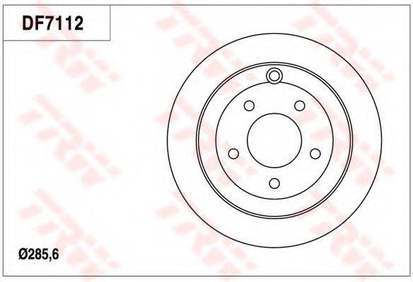 TRW DF7112 гальмівний диск