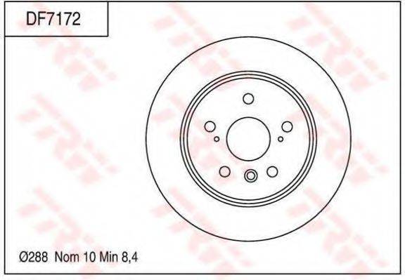 TRW DF7172 гальмівний диск