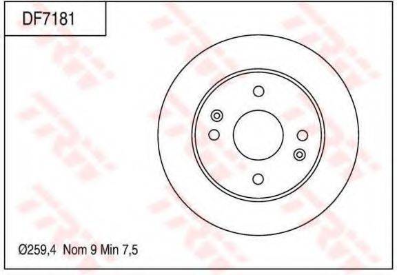 TRW DF7181 гальмівний диск