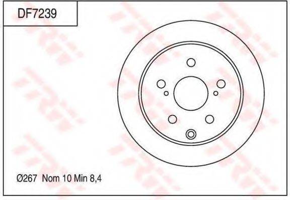 TRW DF7239 гальмівний диск