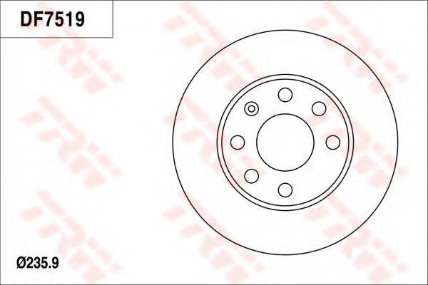 TRW DF7519 гальмівний диск