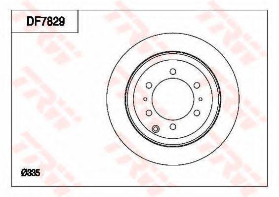 TRW DF7829 гальмівний диск