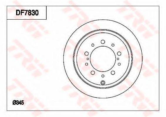 TRW DF7830 гальмівний диск