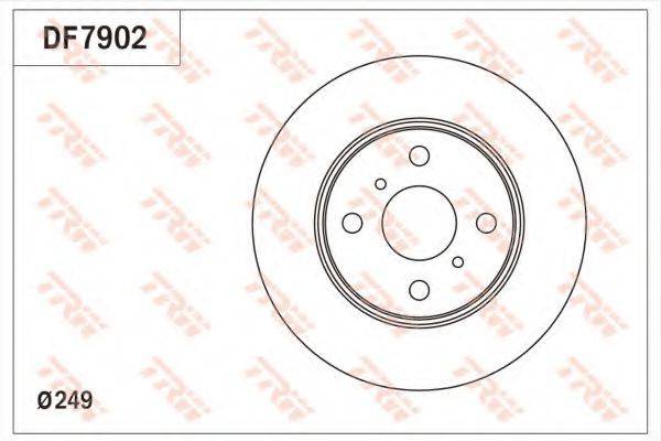 TRW DF7902 гальмівний диск