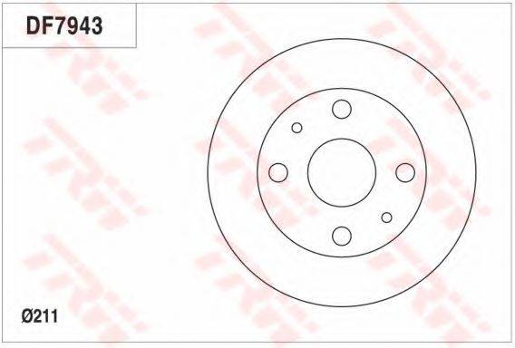 TRW DF7943 гальмівний диск