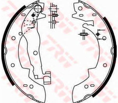 TRW GS6251 Комплект гальмівних колодок