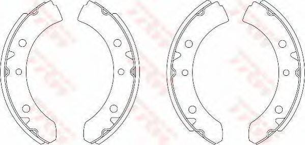 TRW GS7198 Комплект гальмівних колодок