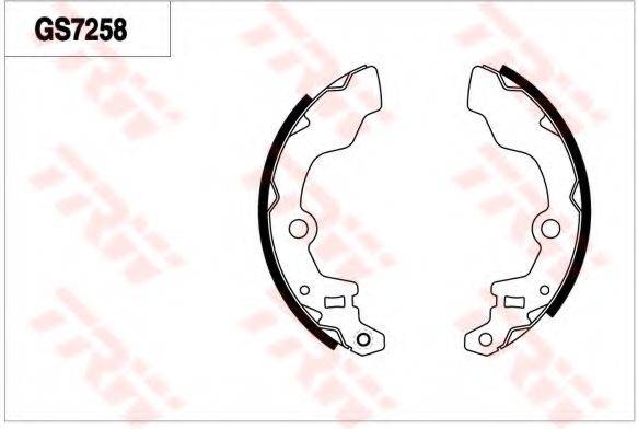 TRW GS7258 Комплект гальмівних колодок