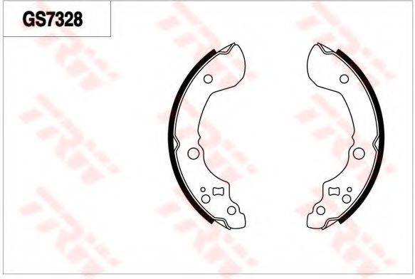 TRW GS7328 Комплект гальмівних колодок