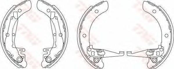 TRW GS7830 Комплект гальмівних колодок