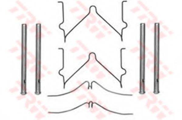 TRW PFK288 Комплектуючі, колодки дискового гальма