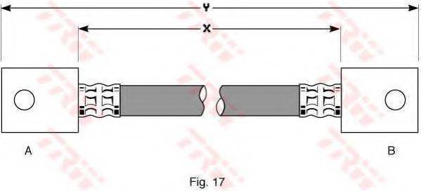 TRW PHA133 Гальмівний шланг
