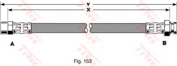 TRW PHA316 Гальмівний шланг