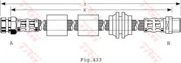 TRW PHB440 Гальмівний шланг