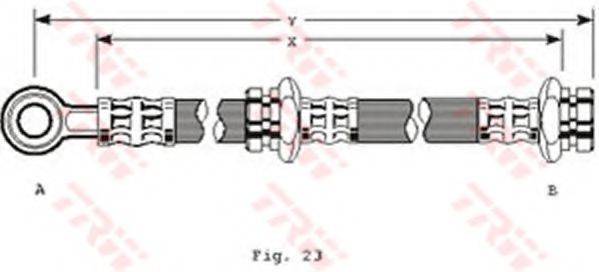 TRW PHD112 Гальмівний шланг