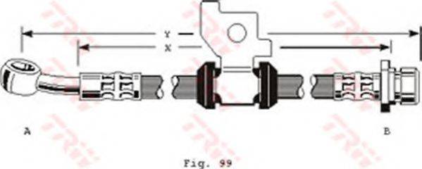 TRW PHD164 Гальмівний шланг