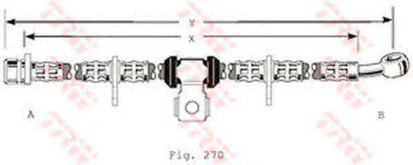 TRW PHD190 Гальмівний шланг