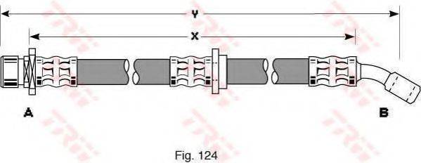 TRW PHD277 Гальмівний шланг