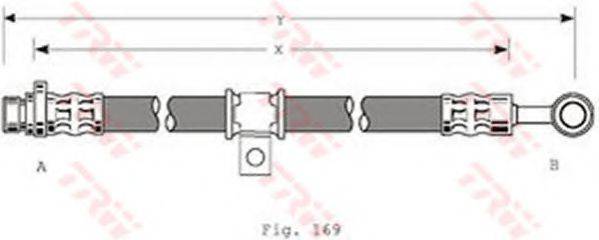 TRW PHD280 Гальмівний шланг