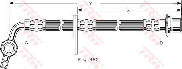 TRW PHD496 Гальмівний шланг