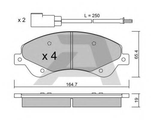 AISIN BPFO1013 Комплект гальмівних колодок, дискове гальмо