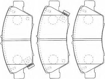 AISIN C1N041 Комплект гальмівних колодок, дискове гальмо