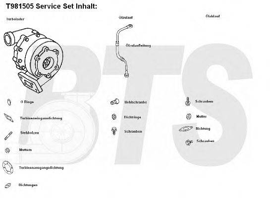 BTS TURBO T981505 Компресор наддув