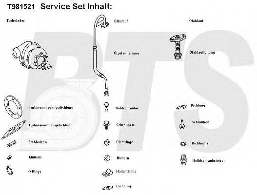 BTS TURBO T981521 Компресор наддув