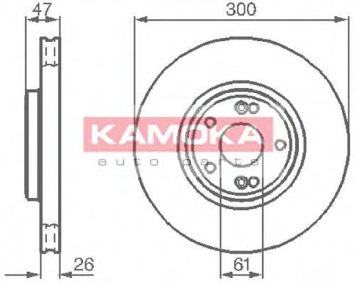 KAMOKA 1032410 гальмівний диск