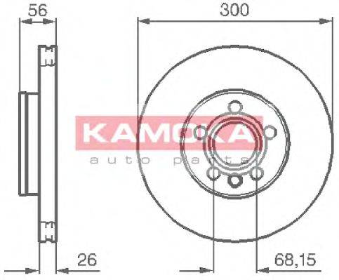 KAMOKA 1033118 гальмівний диск