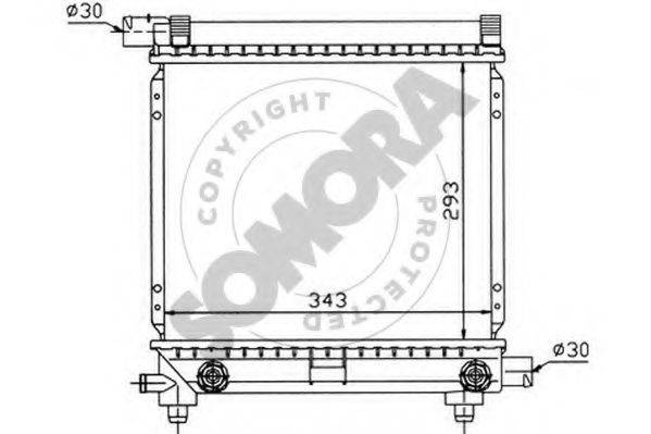 SOMORA 170441 Радіатор, охолодження двигуна