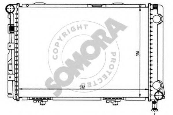 SOMORA 170446 Радіатор, охолодження двигуна