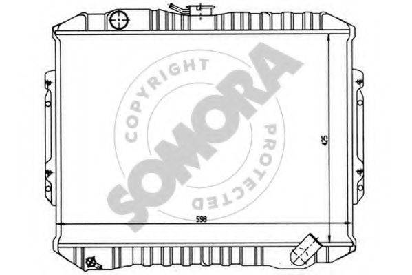 SOMORA 183040 Радіатор, охолодження двигуна