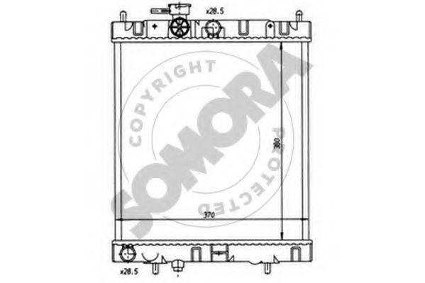 SOMORA 190840 Радіатор, охолодження двигуна