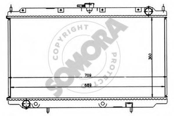 SOMORA 192340 Радіатор, охолодження двигуна