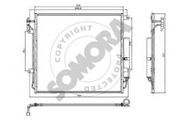 SOMORA 152360 Конденсатор, кондиціонер