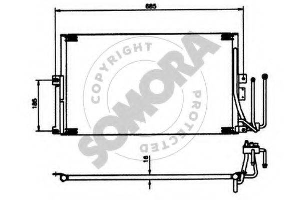 SOMORA 210460 Конденсатор, кондиціонер