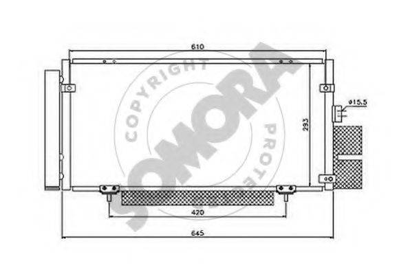 SOMORA 332360 Конденсатор, кондиціонер